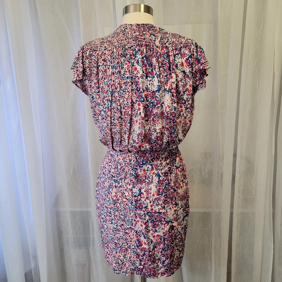 IRO Paris Mini Wrap Dress Ruffled Cap Sleeves size 34 - Picture 6 of 13